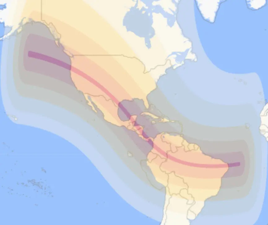 October Eclipse Prominence By Location - Eclipse Optics