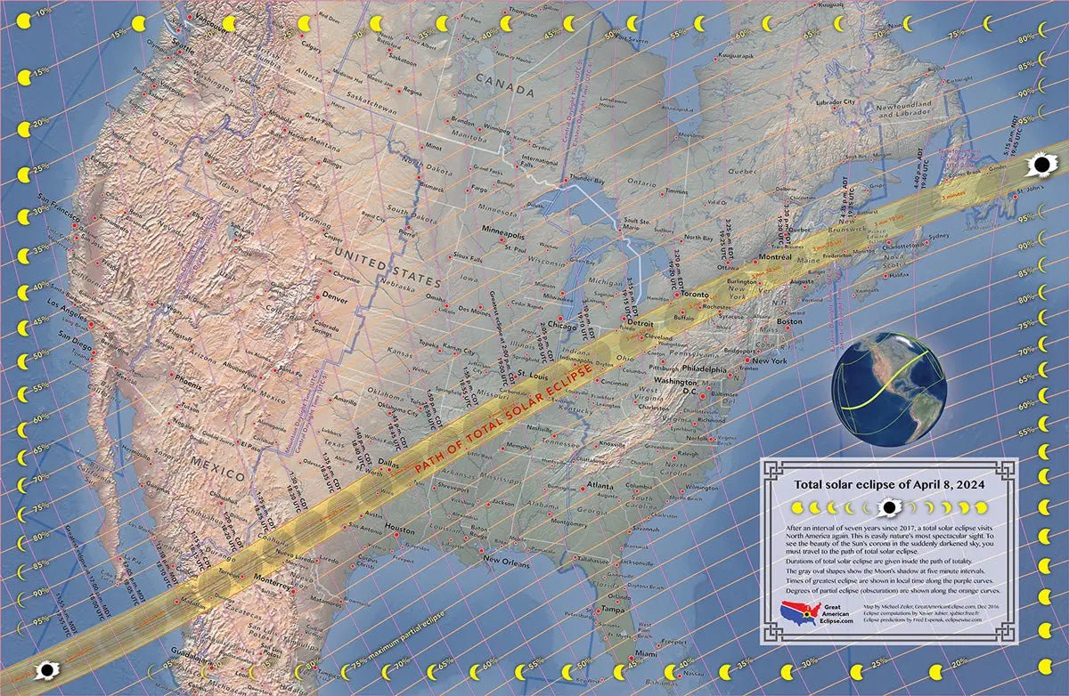 Where and When to View the April 2024 Eclipse: A Comprehensive Guide - Eclipse Optics