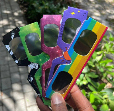 ISO Certified Eclipse Glasses, AAS Approved, Made in USA, 5 - Pack - Eclipse Optics